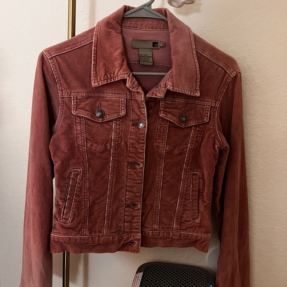 Carhartt Cropped Corduroy Pink Denim Jacket for Women